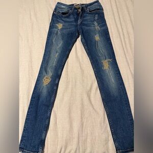 Ted Baker Skinny Jeans with Distressed Details